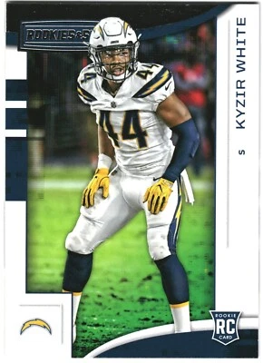 2018 Panini Rookies & Stars Kyzir White Rookie Green Los Angeles Chargers #186 - Image 1 of 2