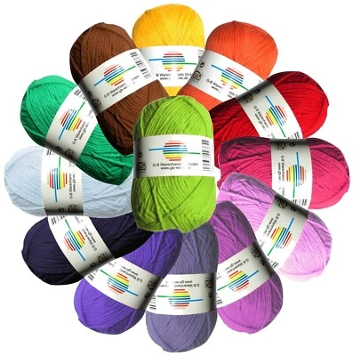 Schulgarn l Topflappengarn dick - 100% Baumwolle Strickgarn Häkelgarn 3,80€/100g - Bild 1 von 2