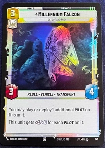 Star Wars Unlimited Jump To Lightspeed Special FOIL Millennium Falcon Karte - Bild 1 von 2
