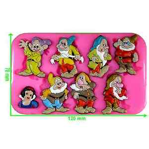 Snow White and the Seven Dwarfs Silicone Mould by Fairie Blessings