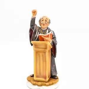 Statuetta avvocato/avvocato/predicatore in porcellana dipinta a mano Lefton Cina - Foto 1 di 7
