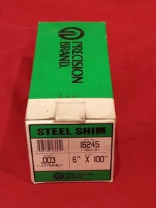 Precision Brand 16245,003", 6"" x 100"" acciaio Shim - Foto 1 di 3
