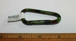 Camo Karabiner Schlüsselanhänger Ring Clip Aluminium Schnellgliederkette grün braun schwarz - Bild 1 von 2