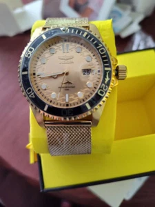 Invicta Pro Diver Quarz Gold Zifferblatt Herrenuhr 47177 - Bild 1 von 3