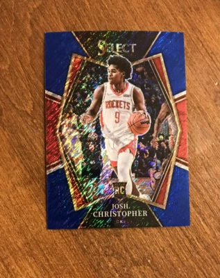 Josh Christopher 2021-22 Select Premier Blue Shimmer Rookie #133 Rockets Heat RC - Image 1 of 2