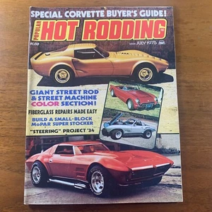 Popular revista Hot Rodding edición Chevy Corvette julio 1975 excelente estado - Imagen 1 de 11