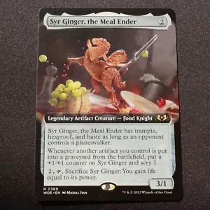 Arte extendido Syr Ginger the Meal Ender 369 Magic The Gathering Wilds of Eldraine (WOE) raro casi nuevo - Imagen 1 de 2