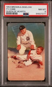 1953 Brown & Bigelow Ty Cobb PSA 8 Queen Rare No Company Listed UNDERGRADED! MLB - Picture 1 of 2