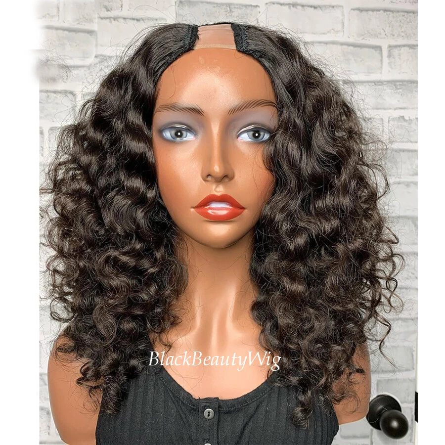 Loose Wave U Part Human Hair Wig Peruvian Virgin Hair U Part Wig For Black Women - Image 1 of 4