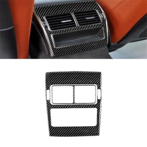 2Pcs For Jaguar XF 2009-2011 Carbon Fiber Rear Air Vent Outlet Panel Cover Trim - Foto 1 di 10