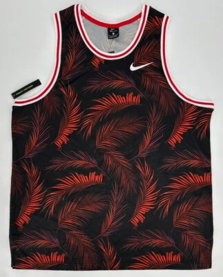 Camiseta Nike Para Hombres XL DNA Floral Dri-Fit Roja Baloncesto Tanque Seco Retro AJ3536-657 Foto 1 de 4