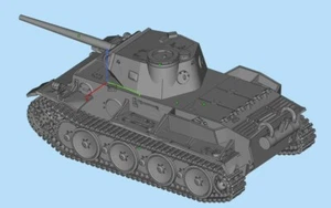 3D Druck 1/72 VK3601(H) schwerer Panzer unbemalt Modellbausatz - - Bild 1 von 4