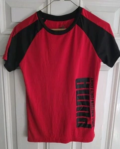 Camiseta Puma niño talla M (10-12) roja negra - Imagen 1 de 6