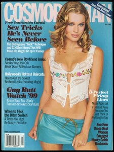 JULY 1999 COSMOPOLITAN MAGAZINE, REBECCA ROMIJN, FASHION & BEAUTY, HAIRSTYLES - Picture 1 of 1