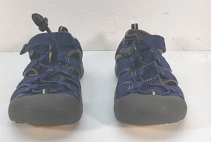 KEEN Seacamp II CNX Closed Toe Sandal Youth Size 2 Blue & Gray - Picture 1 of 6