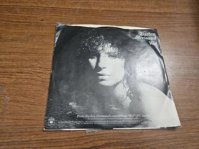 Barbara Streisand-Wet-Vinyl 45-Columbia Foto 1 de 4