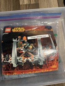 Lego Star Wars 7257  Ultimate Lightsaber Duel Complete Rare Misprints Both Figs!