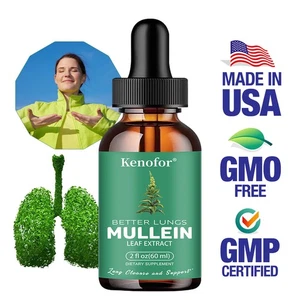Gotas de extracto de hoja de gordolobo 60 ml limpieza pulmonar - Imagen 1 de 14