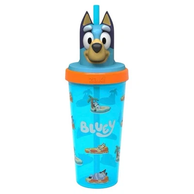Zak Bluey Vaso Super Zapatilla 18 OZ Vaso con Tapa y Pajita Libre de BPA Nuevo Foto 1 de 4