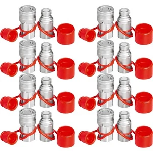 VEVOR Skid Steer Hydraulic Quick Connect 1/2" Body Hydraulic Coupler 1/2" NPT Hy - Picture 1 of 1