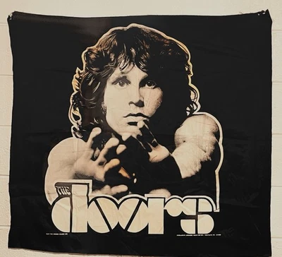 Antigo JIM MORRISON The Doors ~Década de 1980 Original Nikry Tapeçaria serigrafia 44x39 polegadas - Imagem 1 de 4
