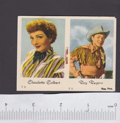 Album 4 Anonymous Dutch Trade Cards w/text 1950s Film Stars Hollywood Strips - Image 1 of 4