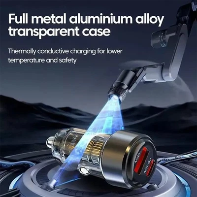 Car Type C Charger USB Adapter For iPhone Samsung Phone Super Fast Android Ñ - Image 1 of 4