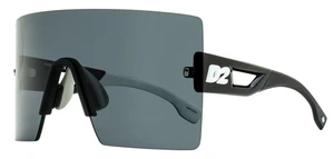 Dsquared2 Hype Shield Sunglasses D2 0126/S 80SIR Black/White 99mm - Picture 1 of 3