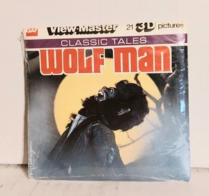 view master WOLF MAN  sealed   set scarce  GAF Slides set nice - Picture 1 of 2