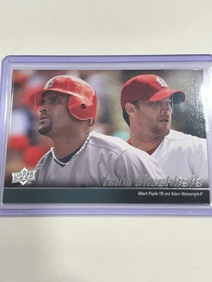 Upper Deck 2010 - Lista de verificación del equipo Albert Pujols, Adam Wainwright #595 Foto 1 de 3