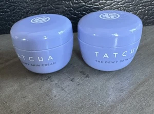 2x Tatcha die taufrische Hautcreme / feuchtigkeitsspendende Gesichtscreme 10 ml / 0,34 oz Reisegröße - Bild 1 von 2