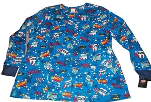 Dickies Dentist Dental Assistant Scrubs Jacket Snap Button Long Sleeve 2XL NEW - Picture 1 of 3