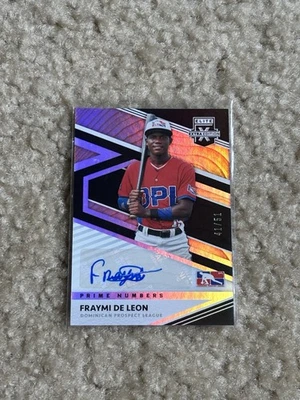 2020 Elite Extra Edition Prime Numbers Signatures /51 Fraymi De Leon #174 Auto - Image 1 of 2
