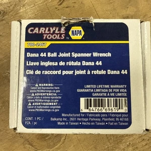 Carlyle Tools Napa Dana 44 Ball Joint Spanner Wrench Socket For 1/2 Ton, 3/4 Ton - Picture 1 of 3