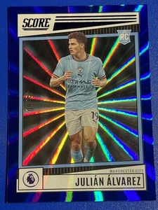 Panini Score Premier League 22/23 Blue Manchester City RC Julian Alvarez /60  - Bild 1 von 3