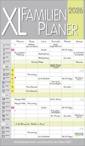 XL Familienplaner Pastell 2026 | Verlag Korsch | Kalender | 14 S. | Deutsch - Bild 1 von 15