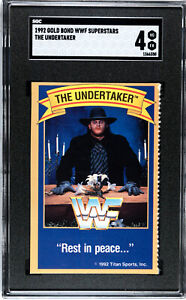 1992 WWF Gold Bond Good Humor Ice Cream Card The Undertaker SGC 4 Rare