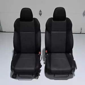 2015-2019 Subaru Impreza Wrx Front Left & Right Cloth Red Stitch Seats Pair -034 - Picture 1 of 10