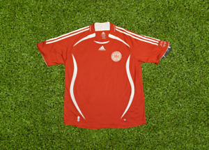 Denmark Soccer Jersey Football Shirt 100% Original Size XL 2006/2007 Home