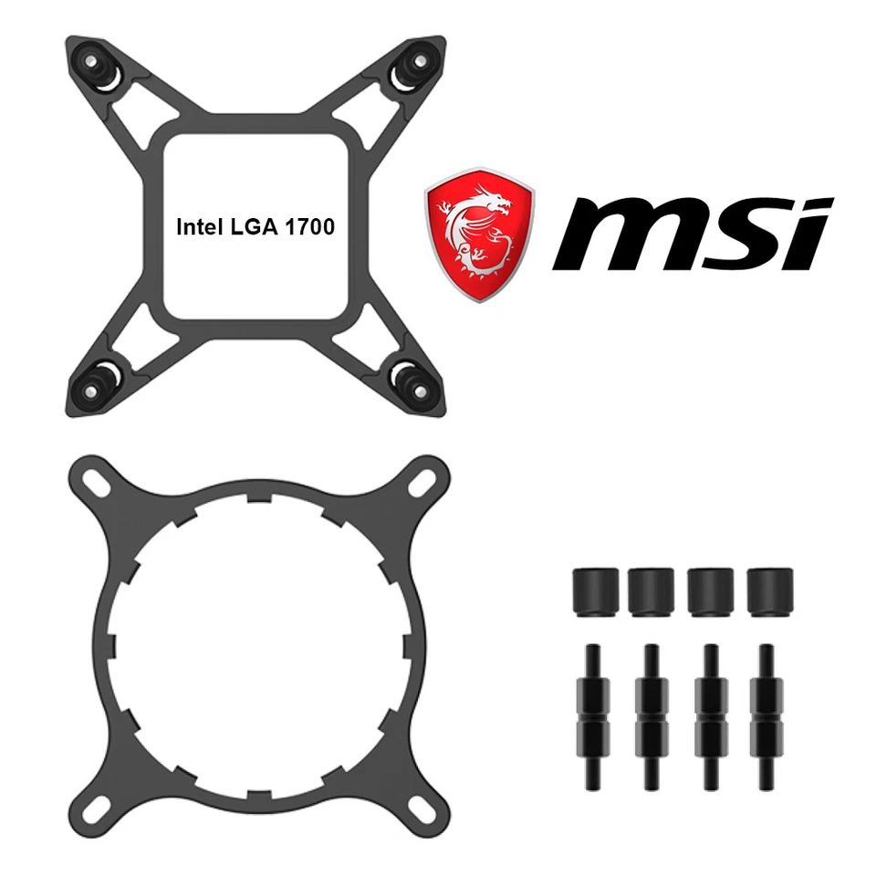 MSI MPG Intel LGA 1700 Bracket -Fits MSI MPG K240 & MSI K360 Liquid Coolers ONLY