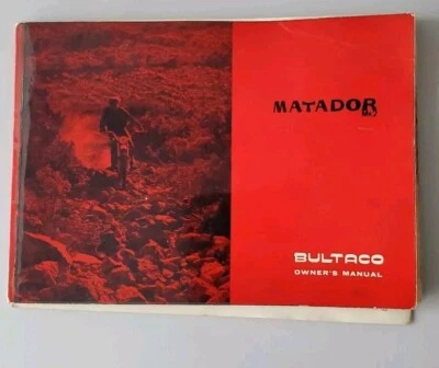 BULTACO MATADOR 1966 MANUAL DE OPERADOR LIBRO DEL PROPIETARIO Foto 1 de 4