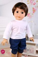 Custom American Girl Boy Wig PACO Brunette for 18" Inches doll wig replacement