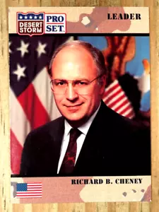 1991 PRO SET DESERT STORM RICHARD DICK CHENEY CARD #80 NM-MT VICE PRESIDENT - Bild 1 von 2
