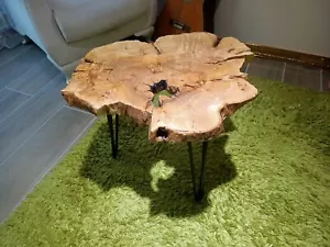 Side Table Natural Live Edge Olive Rustic Nesting Table l By Skilled Hands - Picture 1 of 8