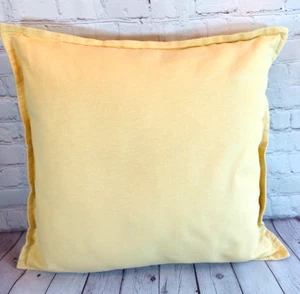 Restoration Hardware Cotton Yellow Pillow Cover 20”x 20” - Picture 1 of 6