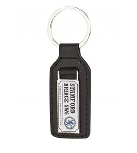 Chelsea London FC Keychain DELUXE Retro Leather Keyring NEW - Picture 1 of 2