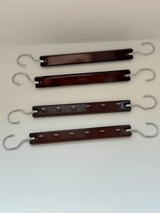 Moralve Saving Hangers Mahogany For Closet Organizer 4 Pack Wood Shirt - Picture 1 of 3