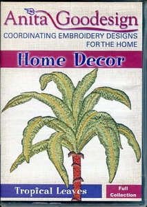 CD de diseño de máquina de bordar Tropical Leaves Anita Goodesign - Colección completa - Imagen 1 de 3