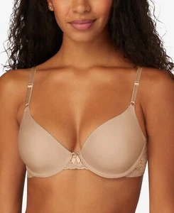 Sujetador de encaje con aros Maidenform Demi beige 36C nuevo con etiquetas - Imagen 1 de 6