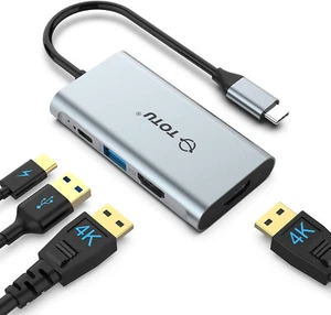 USB Type-C Dual 4K HDMI Ports for Twin Display + USB 3.0 Port + USB-C PD Charge - Picture 1 of 9